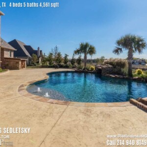House For Sale in Lucas TX, Contact Oleg Sedletsky REALTOR - 214.940.8149 - www.360RealEstateDFW.com - JP & Associates Realtors Current price $745,000 Please Note! Information provided is deemed reliable, but is not guaranteed and should be independently verified.