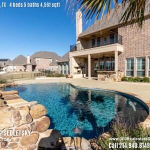 House For Sale in Lucas TX, Contact Oleg Sedletsky REALTOR - 214.940.8149 - www.360RealEstateDFW.com - JP & Associates Realtors Current price $745,000 Please Note! Information provided is deemed reliable, but is not guaranteed and should be independently verified.