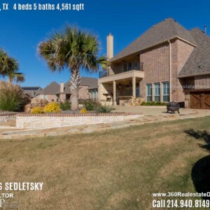 House For Sale in Lucas TX, Contact Oleg Sedletsky REALTOR - 214.940.8149 - www.360RealEstateDFW.com - JP & Associates Realtors Current price $745,000 Please Note! Information provided is deemed reliable, but is not guaranteed and should be independently verified.