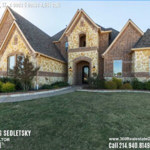 House For Sale in Lucas TX, Contact Oleg Sedletsky REALTOR - 214.940.8149 - www.360RealEstateDFW.com - JP & Associates Realtors Current price $745,000 Please Note! Information provided is deemed reliable, but is not guaranteed and should be independently verified.