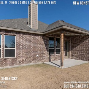 New Construction Home in Melissa, TX. Contact Oleg Sedletsky REALTOR - 214.940.8149 - www.360RealEstateDFW.com - JP & Associates Realtors 3 Beds, 3 Baths, 3 Car Garage, 2479 sqft Note! Information provided is deemed reliable, but is not guaranteed and should be independently verified. Price and Home Availability is subject to change without notice. Square footages are approximate.