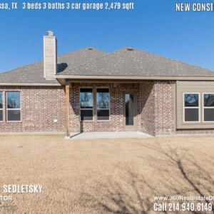 New Construction Home in Melissa, TX. Contact Oleg Sedletsky REALTOR - 214.940.8149 - www.360RealEstateDFW.com - JP & Associates Realtors 3 Beds, 3 Baths, 3 Car Garage, 2479 sqft Note! Information provided is deemed reliable, but is not guaranteed and should be independently verified. Price and Home Availability is subject to change without notice. Square footages are approximate.