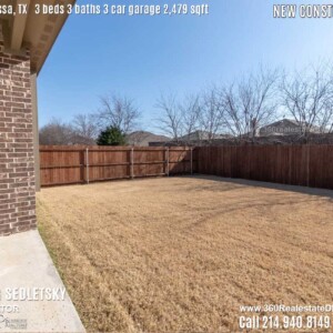 New Construction Home in Melissa, TX. Contact Oleg Sedletsky REALTOR - 214.940.8149 - www.360RealEstateDFW.com - JP & Associates Realtors 3 Beds, 3 Baths, 3 Car Garage, 2479 sqft Note! Information provided is deemed reliable, but is not guaranteed and should be independently verified. Price and Home Availability is subject to change without notice. Square footages are approximate.
