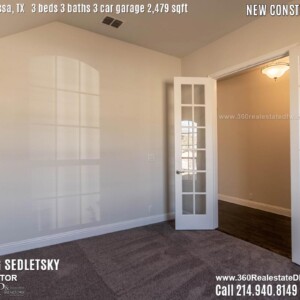 New Construction Home in Melissa, TX. Contact Oleg Sedletsky REALTOR - 214.940.8149 - www.360RealEstateDFW.com - JP & Associates Realtors 3 Beds, 3 Baths, 3 Car Garage, 2479 sqft Note! Information provided is deemed reliable, but is not guaranteed and should be independently verified. Price and Home Availability is subject to change without notice. Square footages are approximate.