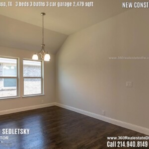 New Construction Home in Melissa, TX. Contact Oleg Sedletsky REALTOR - 214.940.8149 - www.360RealEstateDFW.com - JP & Associates Realtors 3 Beds, 3 Baths, 3 Car Garage, 2479 sqft Note! Information provided is deemed reliable, but is not guaranteed and should be independently verified. Price and Home Availability is subject to change without notice. Square footages are approximate.
