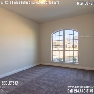 New Construction Home in Melissa, TX. Contact Oleg Sedletsky REALTOR - 214.940.8149 - www.360RealEstateDFW.com - JP & Associates Realtors 3 Beds, 3 Baths, 3 Car Garage, 2479 sqft Note! Information provided is deemed reliable, but is not guaranteed and should be independently verified. Price and Home Availability is subject to change without notice. Square footages are approximate.