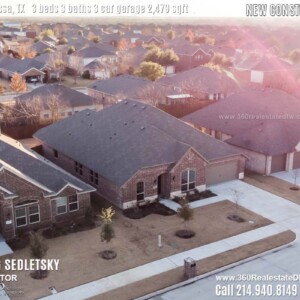 New Construction Home in Melissa, TX. Contact Oleg Sedletsky REALTOR - 214.940.8149 - www.360RealEstateDFW.com - JP & Associates Realtors 3 Beds, 3 Baths, 3 Car Garage, 2479 sqft Note! Information provided is deemed reliable, but is not guaranteed and should be independently verified. Price and Home Availability is subject to change without notice. Square footages are approximate.