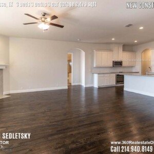 New Construction Home in Melissa, TX. Contact Oleg Sedletsky REALTOR - 214.940.8149 - www.360RealEstateDFW.com - JP & Associates Realtors 3 Beds, 3 Baths, 3 Car Garage, 2479 sqft Note! Information provided is deemed reliable, but is not guaranteed and should be independently verified. Price and Home Availability is subject to change without notice. Square footages are approximate.