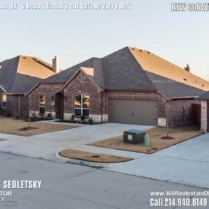 New Construction Home in Melissa, TX. Contact Oleg Sedletsky REALTOR - 214.940.8149 - www.360RealEstateDFW.com - JP & Associates Realtors 3 Beds, 3 Baths, 3 Car Garage, 2479 sqft Note! Information provided is deemed reliable, but is not guaranteed and should be independently verified. Price and Home Availability is subject to change without notice. Square footages are approximate.