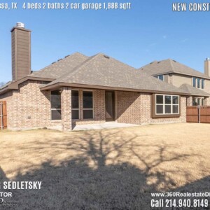 New Construction Home in Melissa, TX. Contact Oleg Sedletsky REALTOR - 214.940.8149 - www.360RealEstateDFW.com - JP & Associates Realtors 4 Beds, 2 Baths, 2 Car Garage, 1888 sqft Note! Information provided is deemed reliable, but is not guaranteed and should be independently verified. Price and Home Availability is subject to change without notice. Square footages are approximate.