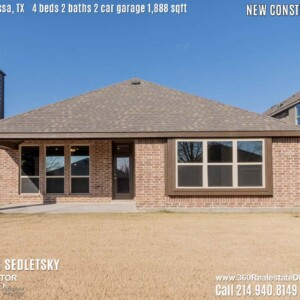 New Construction Home in Melissa, TX. Contact Oleg Sedletsky REALTOR - 214.940.8149 - www.360RealEstateDFW.com - JP & Associates Realtors 4 Beds, 2 Baths, 2 Car Garage, 1888 sqft Note! Information provided is deemed reliable, but is not guaranteed and should be independently verified. Price and Home Availability is subject to change without notice. Square footages are approximate.