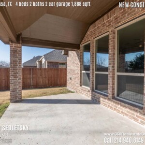 New Construction Home in Melissa, TX. Contact Oleg Sedletsky REALTOR - 214.940.8149 - www.360RealEstateDFW.com - JP & Associates Realtors 4 Beds, 2 Baths, 2 Car Garage, 1888 sqft Note! Information provided is deemed reliable, but is not guaranteed and should be independently verified. Price and Home Availability is subject to change without notice. Square footages are approximate.