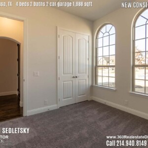 New Construction Home in Melissa, TX. Contact Oleg Sedletsky REALTOR - 214.940.8149 - www.360RealEstateDFW.com - JP & Associates Realtors 4 Beds, 2 Baths, 2 Car Garage, 1888 sqft Note! Information provided is deemed reliable, but is not guaranteed and should be independently verified. Price and Home Availability is subject to change without notice. Square footages are approximate.
