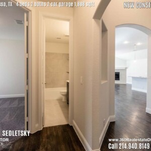 New Construction Home in Melissa, TX. Contact Oleg Sedletsky REALTOR - 214.940.8149 - www.360RealEstateDFW.com - JP & Associates Realtors 4 Beds, 2 Baths, 2 Car Garage, 1888 sqft Note! Information provided is deemed reliable, but is not guaranteed and should be independently verified. Price and Home Availability is subject to change without notice. Square footages are approximate.