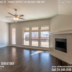 New Construction Home in Melissa, TX. Contact Oleg Sedletsky REALTOR - 214.940.8149 - www.360RealEstateDFW.com - JP & Associates Realtors 4 Beds, 2 Baths, 2 Car Garage, 1888 sqft Note! Information provided is deemed reliable, but is not guaranteed and should be independently verified. Price and Home Availability is subject to change without notice. Square footages are approximate.