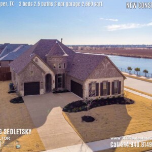 New Construction Home in Prosper, TX. Aerial Photos. Contact Oleg Sedletsky REALTOR - 214.940.8149 - www.360RealEstateDFW.com - JP & Associates Realtors 3 Beds, 2.5 Baths, 3 Car Garage, 2660 sqft Note! Information provided is deemed reliable, but is not guaranteed and should be independently verified. Price and Home Availability is subject to change without notice. Square footages are approximate.
