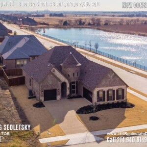 New Construction Home in Prosper, TX. Aerial Photos. Contact Oleg Sedletsky REALTOR - 214.940.8149 - www.360RealEstateDFW.com - JP & Associates Realtors 3 Beds, 2.5 Baths, 3 Car Garage, 2660 sqft Note! Information provided is deemed reliable, but is not guaranteed and should be independently verified. Price and Home Availability is subject to change without notice. Square footages are approximate.