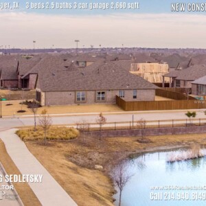 New Construction Home in Prosper, TX. Aerial Photos. Contact Oleg Sedletsky REALTOR - 214.940.8149 - www.360RealEstateDFW.com - JP & Associates Realtors 3 Beds, 2.5 Baths, 3 Car Garage, 2660 sqft Note! Information provided is deemed reliable, but is not guaranteed and should be independently verified. Price and Home Availability is subject to change without notice. Square footages are approximate.