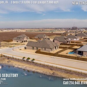 New Construction Home in Prosper, TX. Aerial Photos. Contact Oleg Sedletsky REALTOR - 214.940.8149 - www.360RealEstateDFW.com - JP & Associates Realtors 3 Beds, 2.5 Baths, 3 Car Garage, 2660 sqft Note! Information provided is deemed reliable, but is not guaranteed and should be independently verified. Price and Home Availability is subject to change without notice. Square footages are approximate.