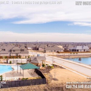 New Construction Home in Prosper, TX. Aerial Photos. Contact Oleg Sedletsky REALTOR - 214.940.8149 - www.360RealEstateDFW.com - JP & Associates Realtors 3 Beds, 2.5 Baths, 3 Car Garage, 2660 sqft Note! Information provided is deemed reliable, but is not guaranteed and should be independently verified. Price and Home Availability is subject to change without notice. Square footages are approximate.