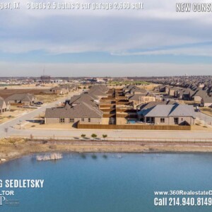 New Construction Home in Prosper, TX. Aerial Photos. Contact Oleg Sedletsky REALTOR - 214.940.8149 - www.360RealEstateDFW.com - JP & Associates Realtors 3 Beds, 2.5 Baths, 3 Car Garage, 2660 sqft Note! Information provided is deemed reliable, but is not guaranteed and should be independently verified. Price and Home Availability is subject to change without notice. Square footages are approximate.