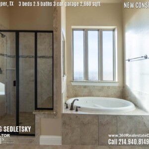 New Construction Home in Prosper, TX. Contact Oleg Sedletsky REALTOR - 214.940.8149 - www.360RealEstateDFW.com - JP & Associates Realtors 3 Beds, 2.5 Baths, 3 Car Garage, 2660 sqft Note! Information provided is deemed reliable, but is not guaranteed and should be independently verified. Price and Home Availability is subject to change without notice. Square footages are approximate.