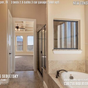 New Construction Home in Prosper, TX. Contact Oleg Sedletsky REALTOR - 214.940.8149 - www.360RealEstateDFW.com - JP & Associates Realtors 3 Beds, 2.5 Baths, 3 Car Garage, 2660 sqft Note! Information provided is deemed reliable, but is not guaranteed and should be independently verified. Price and Home Availability is subject to change without notice. Square footages are approximate.