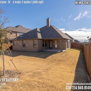 New Construction Home in Van Alstyne, TX Contact Oleg Sedletsky REALTOR - 214.940.8149 - www.360RealEstateDFW.com - JP & Associates Realtors 4 Beds, 2 Baths, 2 Car Garage, 1866 sqft Note! Information provided is deemed reliable, but is not guaranteed and should be independently verified. Price and Home Availability is subject to change without notice. Square footages are approximate.