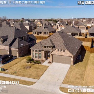 New Construction Home in Van Alstyne, TX Contact Oleg Sedletsky REALTOR - 214.940.8149 - www.360RealEstateDFW.com - JP & Associates Realtors 4 Beds, 2 Baths, 2 Car Garage, 1866 sqft Note! Information provided is deemed reliable, but is not guaranteed and should be independently verified. Price and Home Availability is subject to change without notice. Square footages are approximate.