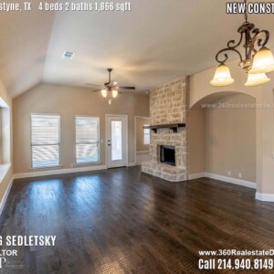 New Construction Home in Van Alstyne, TX Contact Oleg Sedletsky REALTOR - 214.940.8149 - www.360RealEstateDFW.com - JP & Associates Realtors 4 Beds, 2 Baths, 2 Car Garage, 1866 sqft Note! Information provided is deemed reliable, but is not guaranteed and should be independently verified. Price and Home Availability is subject to change without notice. Square footages are approximate.