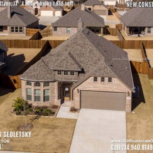 New Construction Home in Van Alstyne, TX Contact Oleg Sedletsky REALTOR - 214.940.8149 - www.360RealEstateDFW.com - JP & Associates Realtors 4 Beds, 2 Baths, 2 Car Garage, 1866 sqft Note! Information provided is deemed reliable, but is not guaranteed and should be independently verified. Price and Home Availability is subject to change without notice. Square footages are approximate.