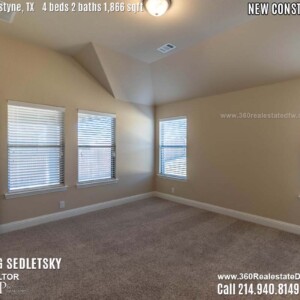 New Construction Home in Van Alstyne, TX Contact Oleg Sedletsky REALTOR - 214.940.8149 - www.360RealEstateDFW.com - JP & Associates Realtors 4 Beds, 2 Baths, 2 Car Garage, 1866 sqft Note! Information provided is deemed reliable, but is not guaranteed and should be independently verified. Price and Home Availability is subject to change without notice. Square footages are approximate.