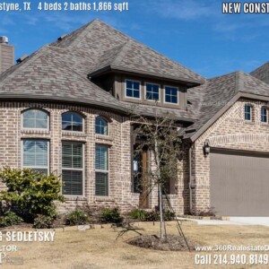 New Construction Home in Van Alstyne, TX Contact Oleg Sedletsky REALTOR - 214.940.8149 - www.360RealEstateDFW.com - JP & Associates Realtors 4 Beds, 2 Baths, 2 Car Garage, 1866 sqft Note! Information provided is deemed reliable, but is not guaranteed and should be independently verified. Price and Home Availability is subject to change without notice. Square footages are approximate.