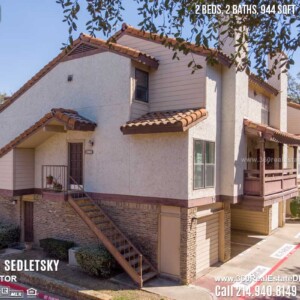 5626 Preston Oaks Rd APT 51D, Dallas, TX 75254 - $164,900 - Condo For Sale 2 bd, 2 ba, 944 sqft. Call 214.940.8149 Oleg Sedletsky Realtor