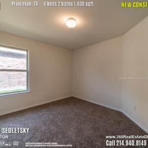 New Construction Home in Princeton, TX. April 2019. Contact Oleg Sedletsky REALTOR - 214.940.8149 - www.360RealEstateDFW.com - JP & Associates Realtors 
$214,990 1story, 4 Beds, 2 Baths, 2 Car Garage, 1630 sqft
Note! Information provided is deemed reliable, but is not guaranteed and should be independently verified.
Price and Home Availability is subject to change without notice. Square footages are approximate. New Construction Home in Princeton, TX. April 2019. Contact Oleg Sedletsky REALTOR - 214.940.8149 - www.360RealEstateDFW.com - JP & Associates Realtors $214,990 1story, 4 Beds, 2 Baths, 2 Car Garage, 1630 sqft Note! Information provided is deemed reliable, but is not guaranteed and should be independently verified. Price and Home Availability is subject to change without notice. Square footages are approximate.