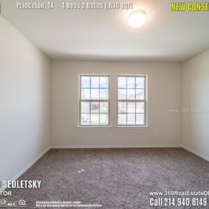 New Construction Home in Princeton, TX. April 2019. Contact Oleg Sedletsky REALTOR - 214.940.8149 - www.360RealEstateDFW.com - JP & Associates Realtors 
$214,990 1story, 4 Beds, 2 Baths, 2 Car Garage, 1630 sqft
Note! Information provided is deemed reliable, but is not guaranteed and should be independently verified.
Price and Home Availability is subject to change without notice. Square footages are approximate. New Construction Home in Princeton, TX. April 2019. Contact Oleg Sedletsky REALTOR - 214.940.8149 - www.360RealEstateDFW.com - JP & Associates Realtors $214,990 1story, 4 Beds, 2 Baths, 2 Car Garage, 1630 sqft Note! Information provided is deemed reliable, but is not guaranteed and should be independently verified. Price and Home Availability is subject to change without notice. Square footages are approximate.