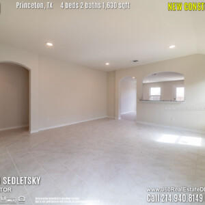 New Construction Home in Princeton, TX. April 2019. Contact Oleg Sedletsky REALTOR - 214.940.8149 - www.360RealEstateDFW.com - JP & Associates Realtors 
$214,990 1story, 4 Beds, 2 Baths, 2 Car Garage, 1630 sqft
Note! Information provided is deemed reliable, but is not guaranteed and should be independently verified.
Price and Home Availability is subject to change without notice. Square footages are approximate. New Construction Home in Princeton, TX. April 2019. Contact Oleg Sedletsky REALTOR - 214.940.8149 - www.360RealEstateDFW.com - JP & Associates Realtors $214,990 1story, 4 Beds, 2 Baths, 2 Car Garage, 1630 sqft Note! Information provided is deemed reliable, but is not guaranteed and should be independently verified. Price and Home Availability is subject to change without notice. Square footages are approximate.