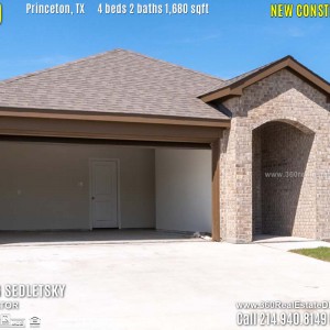 New Construction Home in Princeton, TX. April 2019. Contact Oleg Sedletsky REALTOR - 214.940.8149 - www.360RealEstateDFW.com - JP & Associates Realtors $220,990 1story, 4 Beds, 2 Baths, 2 Car Garage, 1680 sqft Note! Information provided is deemed reliable, but is not guaranteed and should be independently verified. Price and Home Availability is subject to change without notice. Square footages are approximate.