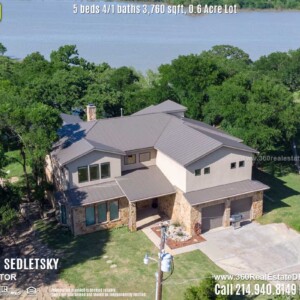 Lakeview Home For Sale in Little Elm TX. 5 beds 4.2 baths 2-car garage 3,760 sqft. Little Elm ISD - Call 214.940.8149 Oleg Sedletsky Realtor