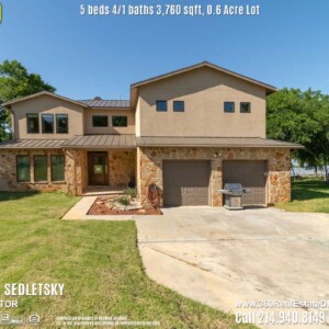 Lakeview Home For Sale in Little Elm TX. 5 beds 4.2 baths 2-car garage 3,760 sqft. Little Elm ISD - Call 214.940.8149 Oleg Sedletsky Realtor