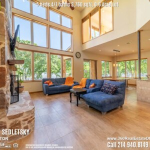 Lakeview Home For Sale in Little Elm TX. 5 beds 4.2 baths 2-car garage 3,760 sqft. Little Elm ISD - Call 214.940.8149 Oleg Sedletsky Realtor