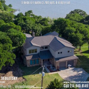 Lakeview Home For Sale in Little Elm TX. 5 beds 4.2 baths 2-car garage 3,760 sqft. Little Elm ISD - Call 214.940.8149 Oleg Sedletsky Realtor