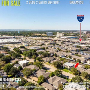 Condo For Sale in Dallas TX. 2 beds 2 baths 864 sqft. Dallas ISD - Call 214.940.8149 Oleg Sedletsky Realtor in Dallas, TX