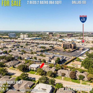 Condo For Sale in Dallas TX. 2 beds 2 baths 864 sqft. Dallas ISD - Call 214.940.8149 Oleg Sedletsky Realtor in Dallas, TX