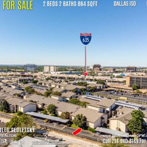 Condo For Sale in Dallas TX. 2 beds 2 baths 864 sqft. Dallas ISD - Call 214.940.8149 Oleg Sedletsky Realtor in Dallas, TX