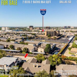 Condo For Sale in Dallas TX. 2 beds 2 baths 864 sqft. Dallas ISD - Call 214.940.8149 Oleg Sedletsky Realtor in Dallas, TX