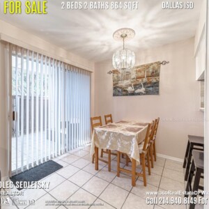 Condo For Sale in Dallas TX. 2 beds 2 baths 864 sqft. Dallas ISD - Call 214.940.8149 Oleg Sedletsky Realtor in Dallas, TX
