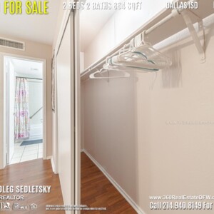 Condo For Sale in Dallas TX. 2 beds 2 baths 864 sqft. Dallas ISD - Call 214.940.8149 Oleg Sedletsky Realtor in Dallas, TX