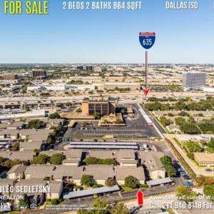 Condo For Sale in Dallas TX. 2 beds 2 baths 864 sqft. Dallas ISD - Call 214.940.8149 Oleg Sedletsky Realtor in Dallas, TX