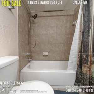 Condo For Sale in Dallas TX. 2 beds 2 baths 864 sqft. Dallas ISD - Call 214.940.8149 Oleg Sedletsky Realtor in Dallas, TX
